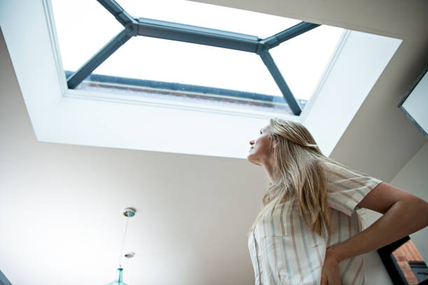 kitchen flat roof skylight